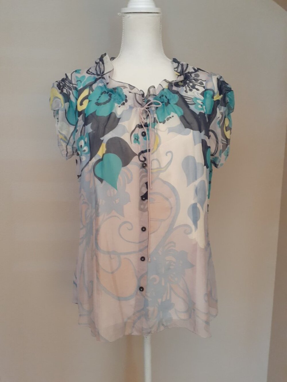Elie Tahari Watercolor Blouse